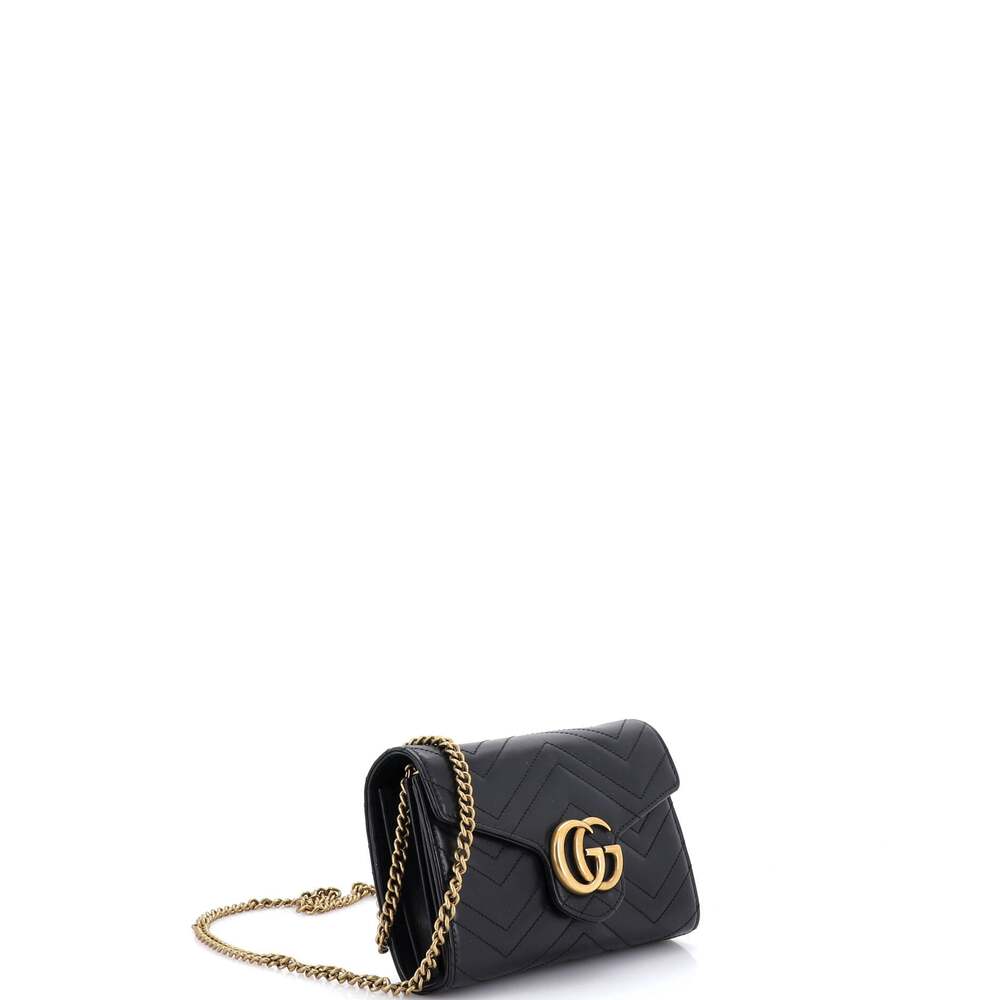 Gucci Gg Marmont Chain Wallet Matelasse #227052G10B - Picture 2 of 8